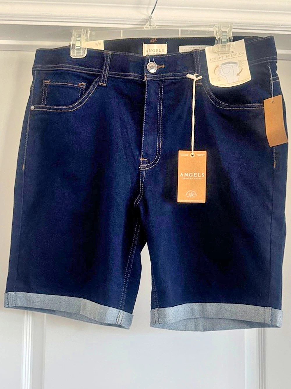 Angels Bermuda Shorts in Blue NWT